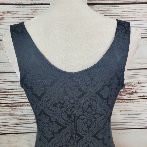 Morbid Threads Med Vtg Y2K Green/Black Brocade Corset Top & Maxi Skirt 2-pc Set - Picture 6 of 16